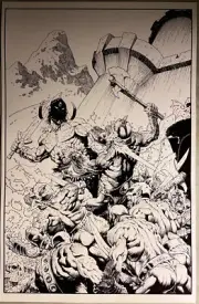 Tim Vigil Frank Frazetta Kronos 2011 Chicago Comic Con Art Print Poster Image