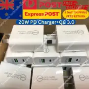 20W Dual USB-C Type C Fast Wall Charger PD Adaptor For Android iPhone iPad LOT