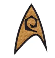 Engineering Insignia Patch Star Trek Scotty for VELCRO® BRAND Hook Fastener
