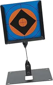 BESPORTBLE 1 Set Stainless Steel Paper Target Stand with Stable Base Durable Thick Rack for Shooting Practice Includes Paper Targets for Bows and Catapults