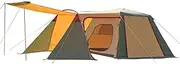 Family Camping Tent Large Waterproof Double Layer Pyramid Tipi Tent Camping Mongolian Yurt Tent for Picnic, Festival