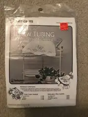 Vtg Vogart Crafts Stamped Pillow Tubing for Embroidery "Papillion", NOS