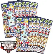 Transformers Party Favors Pack - Bundle with 300 Rescue Bots Stickers Featuring Optimus Prime, Autobots, Decepticons, More for Kids | Transformers Party Supplies