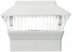 Solar White Color Square PVC Post Fence Mount Cap Lights WILL FIT 4" x 4" POSTS