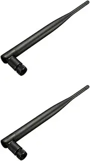 Mellisso 2X 2.4GHz 5DBI Antenna Booster WiFi Omnidirectional RP-SMA WLAN for Modem Router