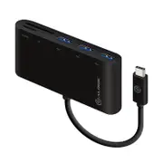 Alogic Usb Type-C To Multi Adapter Card Reader For Sd/Micro Sd & 3 X Usb 3.0 Hub