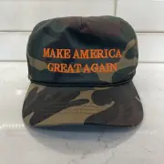 AUTHENTIC Trump Cali Fame MAGA Make America Great Again 2016 Camo Hat