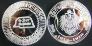German Prussia Stormtrooper Veteran Army Battle Helmet War Eagle Cross Coin Tank