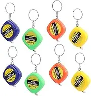 COHEALI Retractable Tape Measure Keychain 20pcs Portable Square Tape Measure for Sewing Architecture Diy Random Color