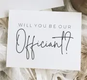 Will You Be Our Officiant Proposal Card. Wedding...