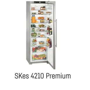 愛琴海廚房 德國利勃 Liebherr SKes4210 獨立式不鏽鋼 單門 冷藏冰箱 391公升 原廠保固 公司貨