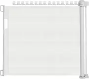 zjhukfmc Retractable Baby Gates,Retractable Mesh Safety Gate | Extra-Wide, No-Drill, Heavy-Duty Pet Supplies for Indoor Outdoor Porch Deck Security