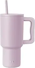 Simple Modern 30 oz Tumbler with Handle and Straw Lid | Insulated Cup Reusable Stainless Steel Water Bottle Travel Mug Cupholder Friendly | Gifts for Women Him Her | Trek Collection | Lavender Mist