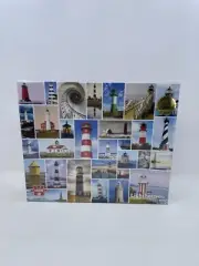 New Re-marks Lighthouses 1500 Piece Rare 24x33 Jigsaw Puzzle Mini Poster Sealed