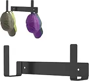 Hat Racks for Baseball Caps, Stainless Steel Hat Organizer, Hat Hooks for Wall, Multipurpose Hat Racks or Door, Bedroom, Closet, Black, 24cm Space Saving Hat Hanger/2884