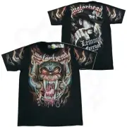 NWT XL Rock@Tees Motorhead All Over Print Lemmy Glow In The Dark Band T-Shirt