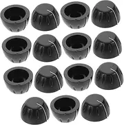 Parliky 15pcs Electric Guitar Knobs Durable Plastic Replacement Volume Tone Control Knobs for Bass Guitar Parts Easy to Install Reliable Design