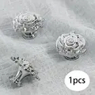 Rose Flower Knob Furniture Doorknob for Bedside Table Cupboard Bookcase