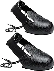 GARENDE 2Pcs Toe Caps Safe Overshoes, Anti Smash Leather Shoes Cover, Toes Safe Shoes Cover