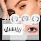 3D Natural Magnetic False Eyelashes Reusable Eyelash Extension Tweezers Set +