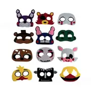 12PC Five Nights at Freddys Felt Masks Loot Bag Fillers Favors Party Decorations Supplies
