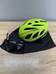 Neon Yellow BELL Star Pro Bike Helmet Active Aero Transition Shield 55-59cm
