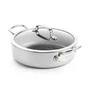 GreenPan Premiere Professional Stainless Steel Skillet w/Lid 30cm Home Kitchen