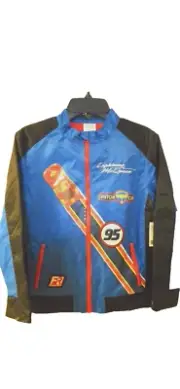 Disney Pixar Cars Lightning McQueen Racing Jacket for Boys Sz 5/6