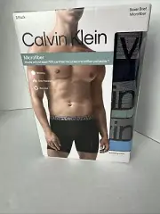 Calvin Klein Men's Microfiber Boxer Briefs 3 Pack SZ XL