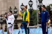 Grace Brown Cycling Time Trial 2024 Paris Gold Medal win Photo 4