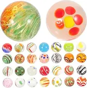 30pcs Glass Marbles Bead Marbles Bulk Outdoor Activities Mini Marbles Educational Round Marbles Ornaments Colored Marble Balls Marbles for Marble Run Solid