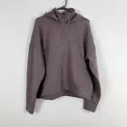 Calia Women's Clean Hoodie Jacket Size L Dark Brown
