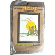 Vintage Jim Hensons Muppet Collection Caron Kermit The Frog Crewel Kit 1980 NEW