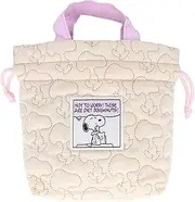 [SUN-STAR] Sunstar Stationery S2322170 Snoopy Drawstring Bag, Mesh Pocket, Snoopy
