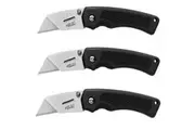 Gerber Edge Tachide Black Utility Folding Knife 31-000668 (3 Pack)