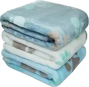 Seatacc 1 Pack 3 PCS 23"" x 18"" Small Blanket Soft Warm Fleece Throw Blanket Pet Kitten Blanket Fleece Puppy Blanket Cushion Ultra Light Comfortable Soft Warm Sleep Mat