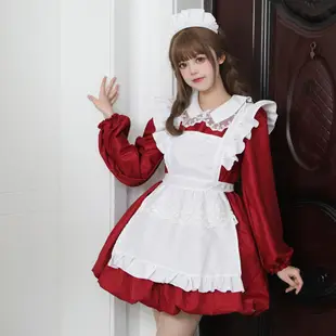 0LDA 【熱賣】原創 LOLITA聖誕女僕裝   可愛女僕 COSPLAY演出服 角色扮演服