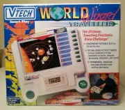 New Vintage V-Tech Wizard World Traveller Electronic Learning Game Quiz Science