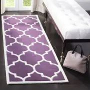 Safavieh Chatham PURPLE / IVORY 2'-3" X 11' Runner - CHT733F-211