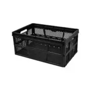 All Set 505 x 335 x 220mm Black Collapsible Crate - Black