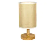 Simple Nordic Bedroom Table Lamp Eye Protection Bedside Lamp Charging Intelligent LED Creative Cloth Cover Lamp - White 0-5W