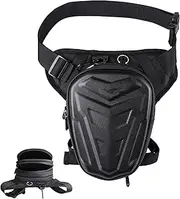 Thigh Bag with Leg Strap, Hard Shell Waterproof Thigh Pouch with Leg Strap, Multifunctional Leg Pouch, Phone Storage Thigh Wallet, Motorcycle Fanny Pack for Cycling Hiking Camping Travel Outdoor
