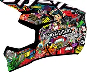 Oneal 3SRS Crank multicoloured Motocross Helmet, multicolored, Size 2XL for Men
