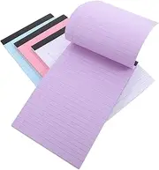 Beavorty Elegant Organized 4pcs Lined Notebook Paper Mini Legal Pads Memo Pads College Ruled Paper Notepads To-do Lists Office