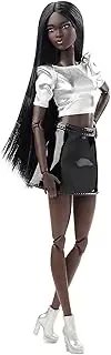 Barbie Signature Looks Doll (Dark-Brown Straight Hair, Tall Body Type), Fully Posable Fashion Doll
