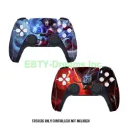 Set of 2 LOL Anime Ahri, Yasuo SKIN STICKER DECAL PS5 Controller