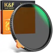 K&F Concept 58mm 2in1 Black Diffusion 1/4 & Variable ND2-32 Camera Lens Filter
