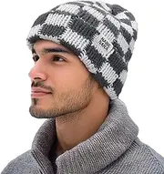 [Clakllie] Winter Beanie Hat for Women Men Knit Cuffed Skull Cap Soft Stretch Watch Toboggan Caps Daily Stocking Ski Hats