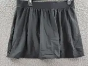Miraclesuit Plus Plus Solid Swim Skirt Women's 18W Black Elastic Waist Pull On
