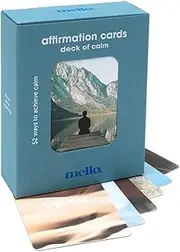 Mello - Mindfulness and Affirmation Cards for Women | Self-Care Gifts for Women Birthday or Best Friend | Gratitude Journal, Meditation | Emotional Support Gift | Unique Wellness Present | Deck o Calm